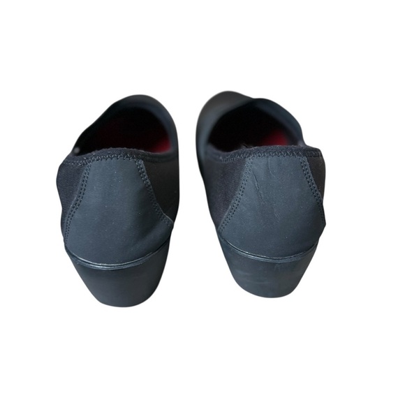 Crocs Womens 9 Busy Day Dual Comfort Black Stretch Wedge Shoes Work Office Comfy - Picture 5 of 10